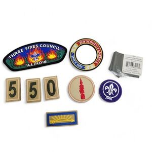 BSA Boy Scouts of‎ America Lot of 8 Patches and Shoulder Loops NEW Unused